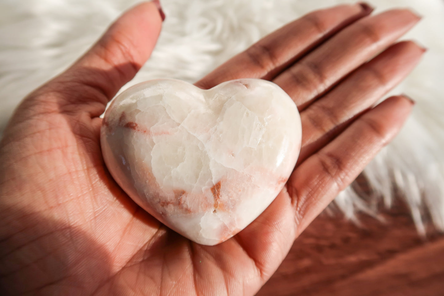 Pink Calcite Heart