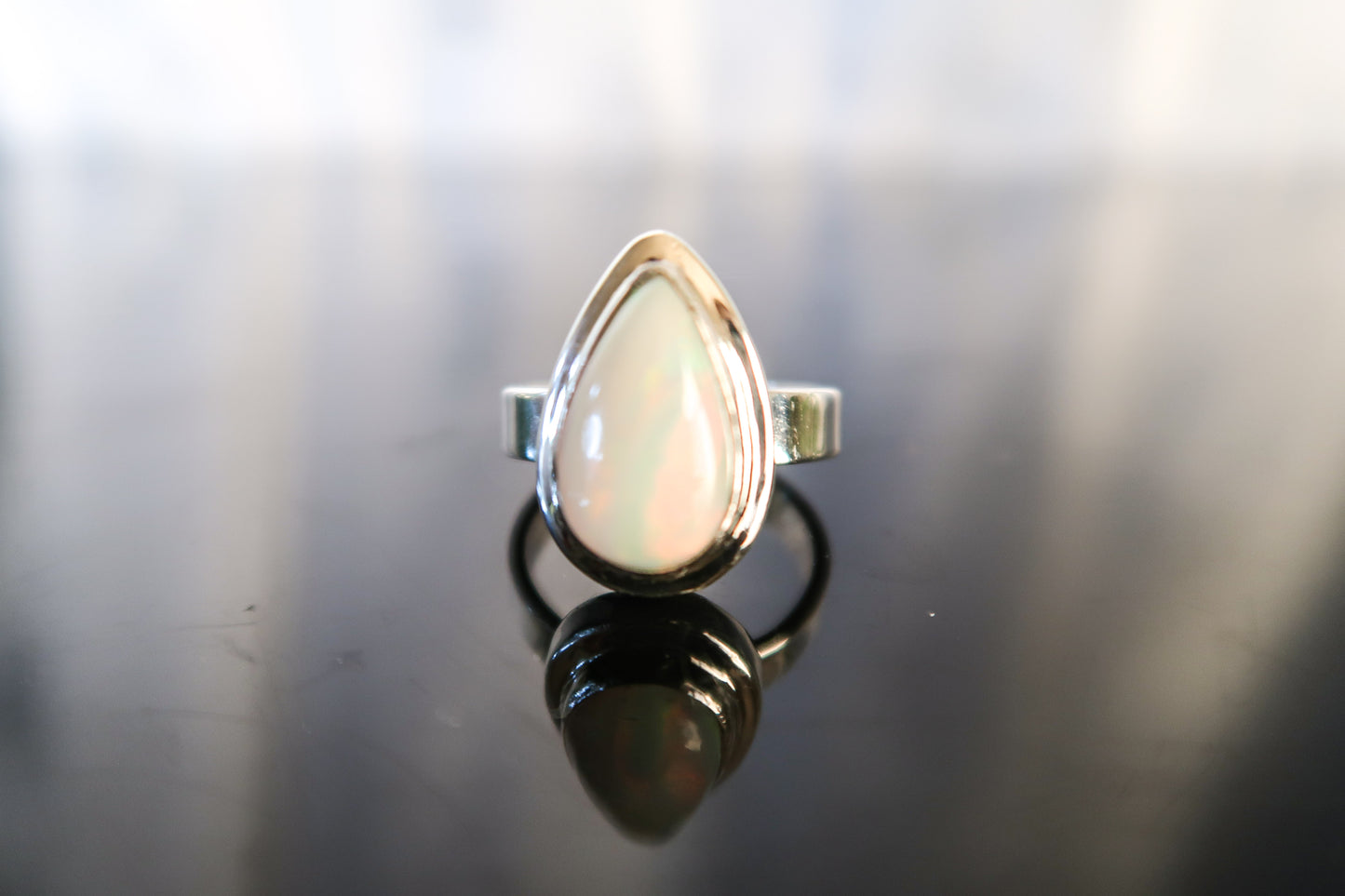 Beautiful Teardrop Opal Ring