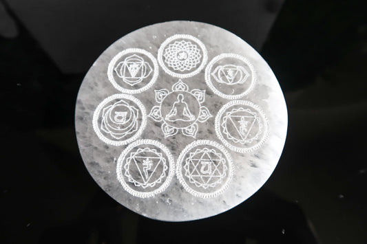 Selenite Chakra Charging Plate