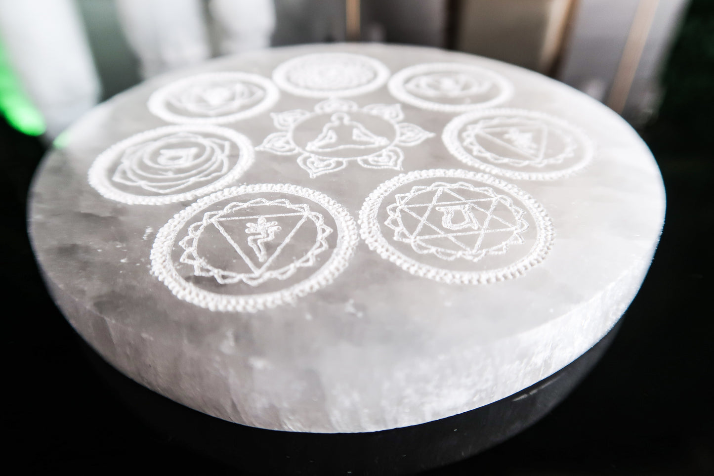 Selenite Chakra Charging Plate