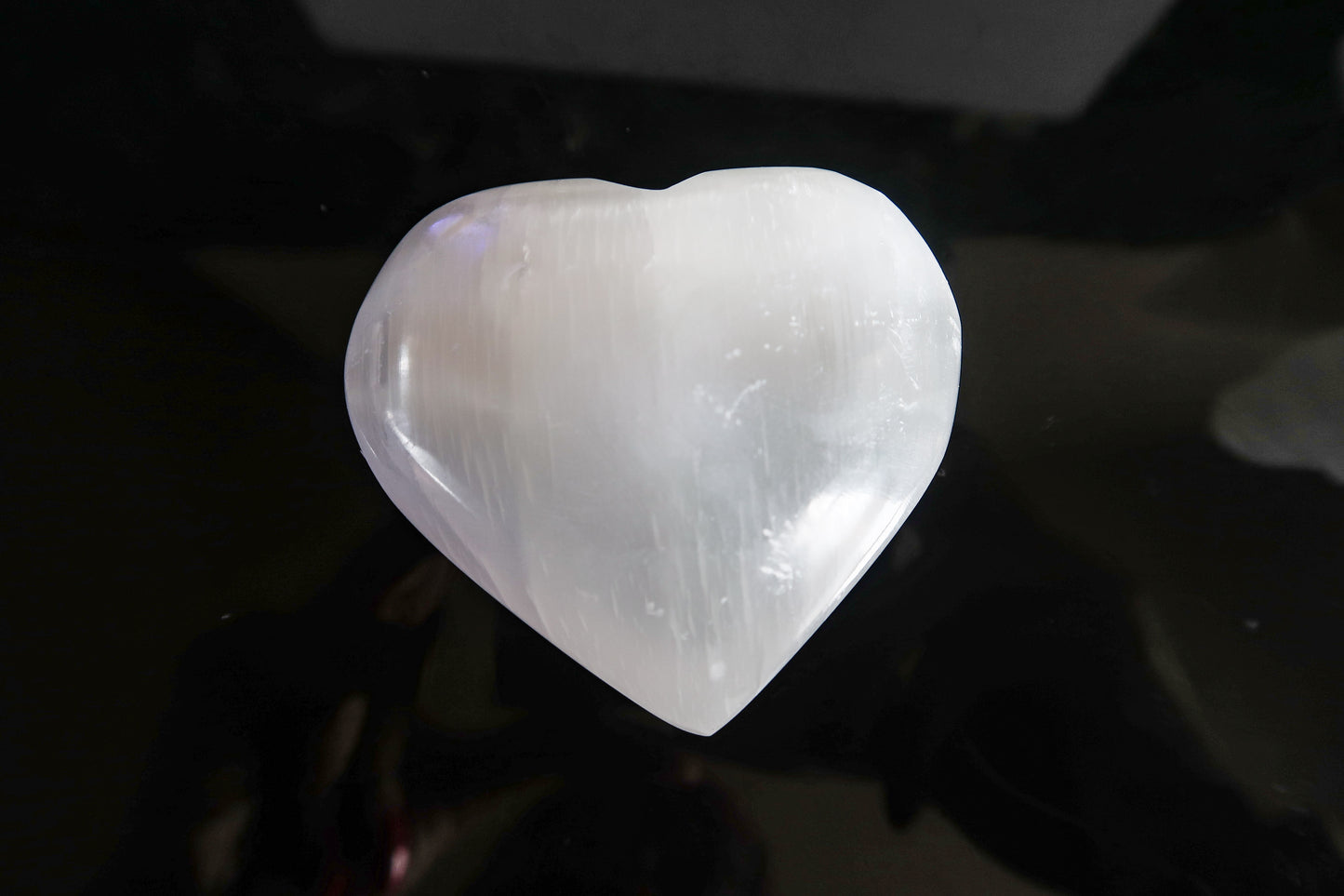 Selenite Crystal Heart