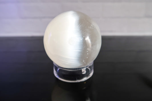 Selenite Polished Sphere