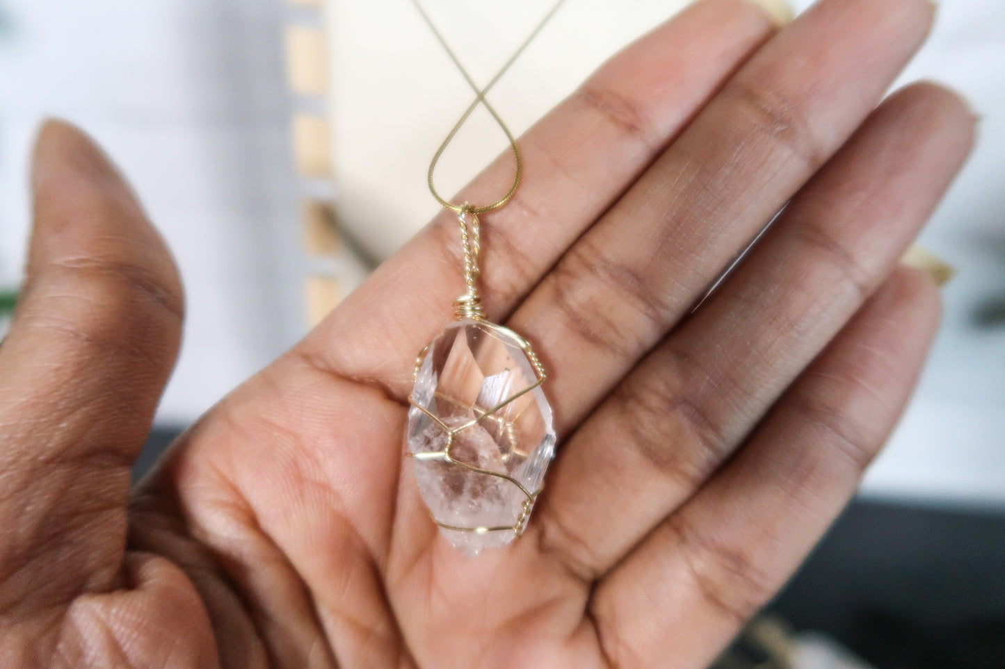 Danburite Pendant Necklace